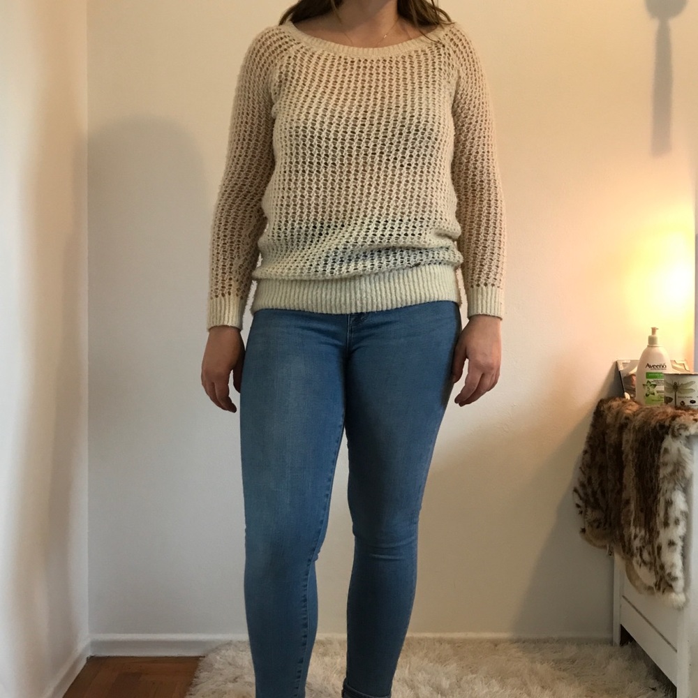 Cream sweater